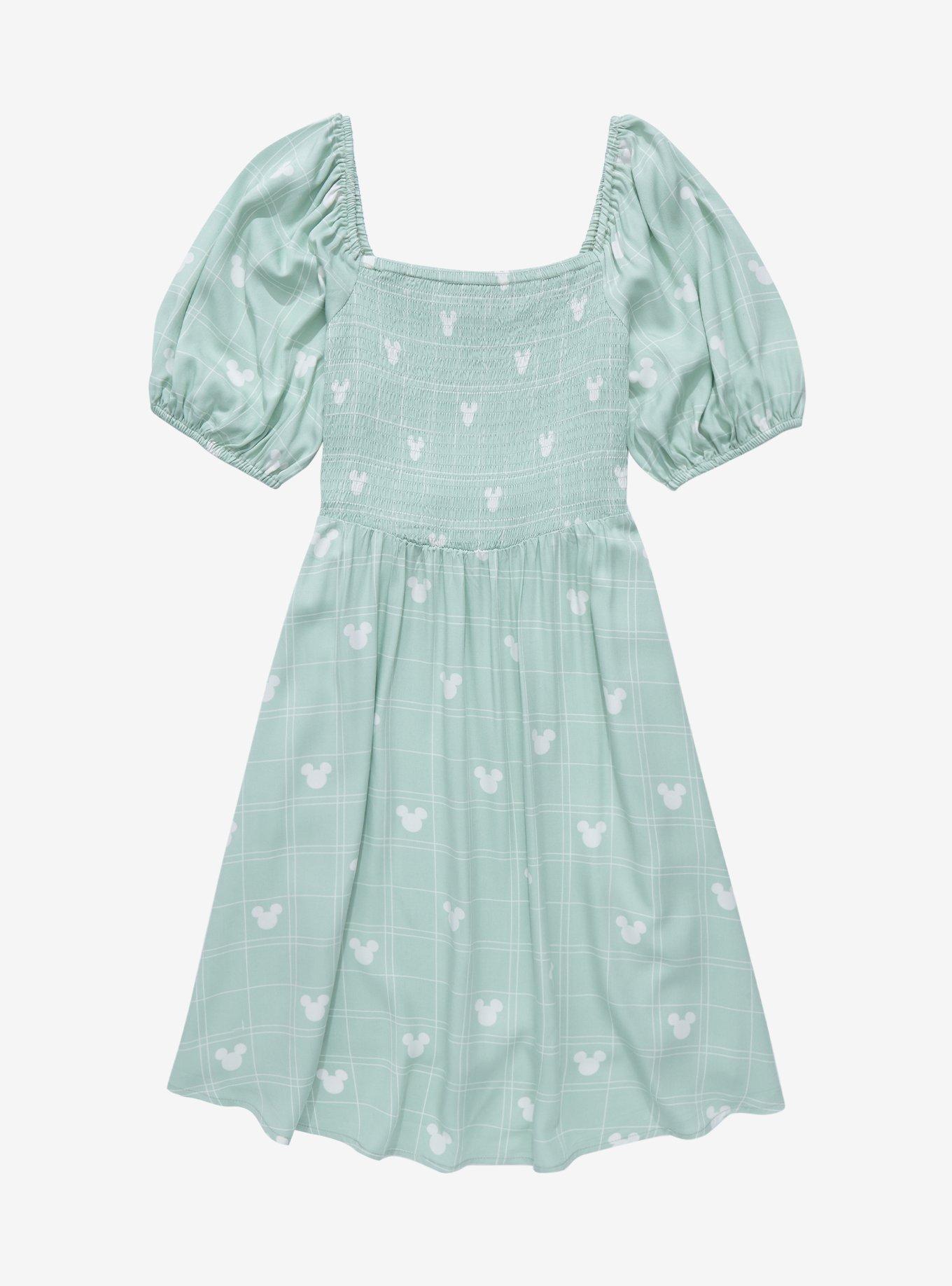 Disney Mickey Mouse Allover Print Smock Dress - BoxLunch Exclusive |  BoxLunch