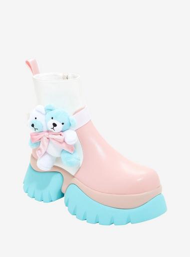 Koi X Melanie Martinez Teddy Bear Platform Boots | Hot Topic
