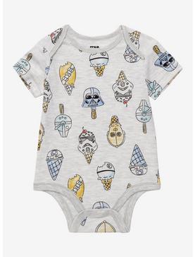 Star Wars Characters Ice Cream Allover Print Infant One-Piece - BoxLunch Exclusive, , hi-res
