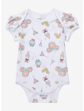 Disney Minnie Mouse Food Allover Print Infant One-Piece - BoxLunch Exclusive , , hi-res