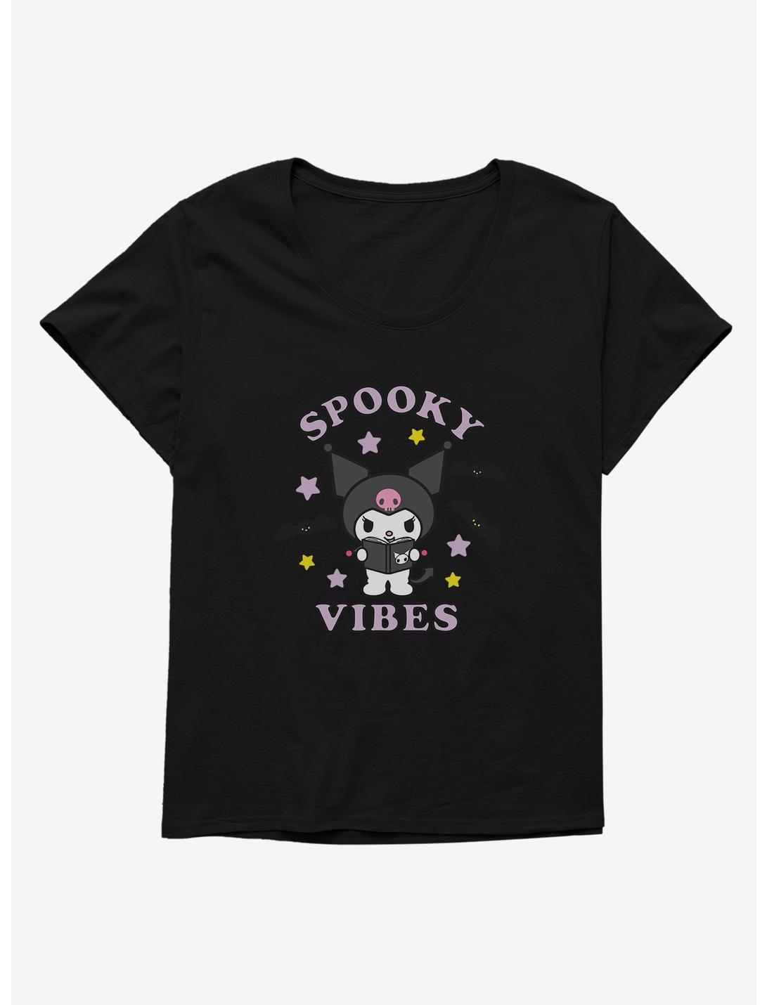 Kuromi Halloween Spooky Vibes Womens T-Shirt Plus Size, , hi-res