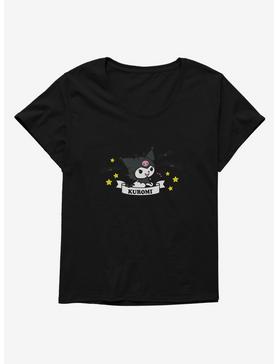Kuromi Halloween Stars and Bats Womens T-Shirt Plus Size, , hi-res