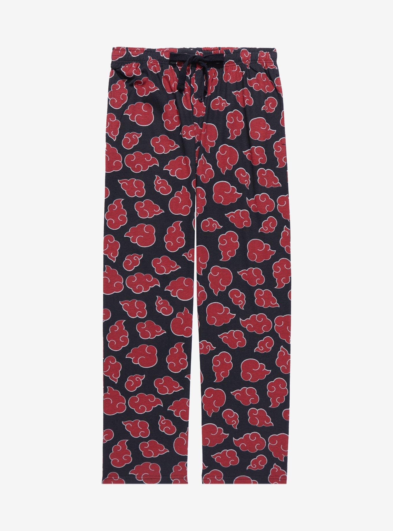 Naruto Shippuden Akatsuki Clouds Girls Pajama Pants Plus Size