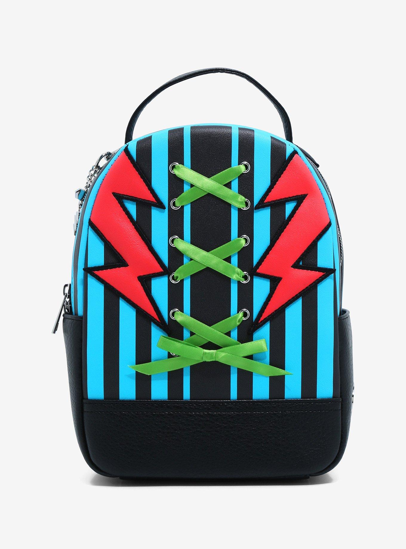 Monster High Frankie Stein Lightning Stripe Mini Backpack