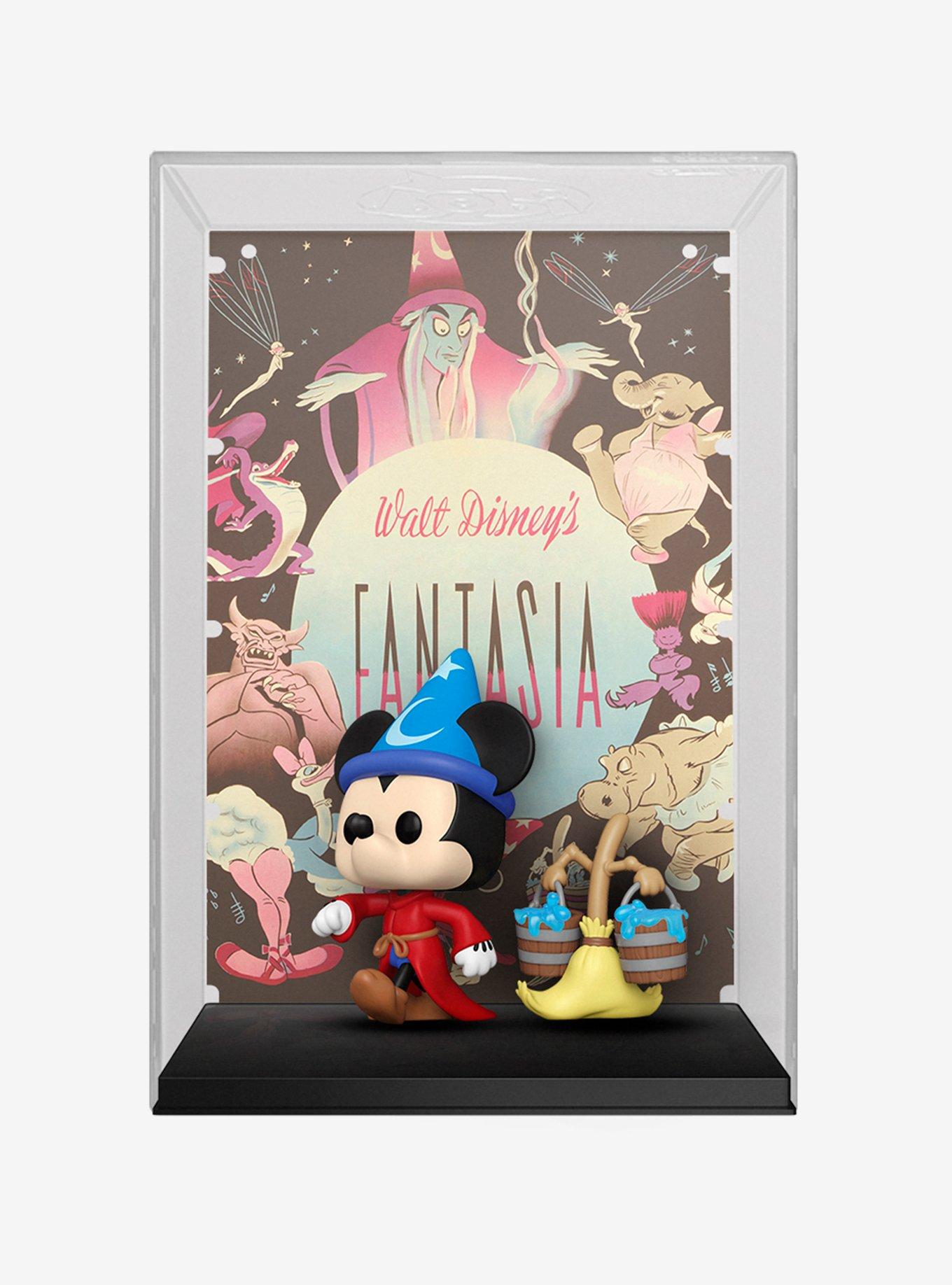 Funko Disney100 Fantasia Pop! Movie Posters Sorcerer's Apprentice Mickey Mouse & Broom Vinyl Figure, , hi-res