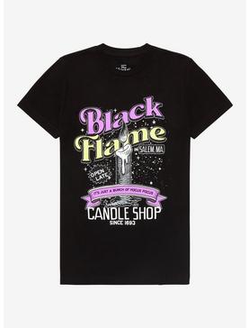 Disney Hocus Pocus Black Flame Candle Shop T-Shirt - BoxLunch Exclusive, , hi-res