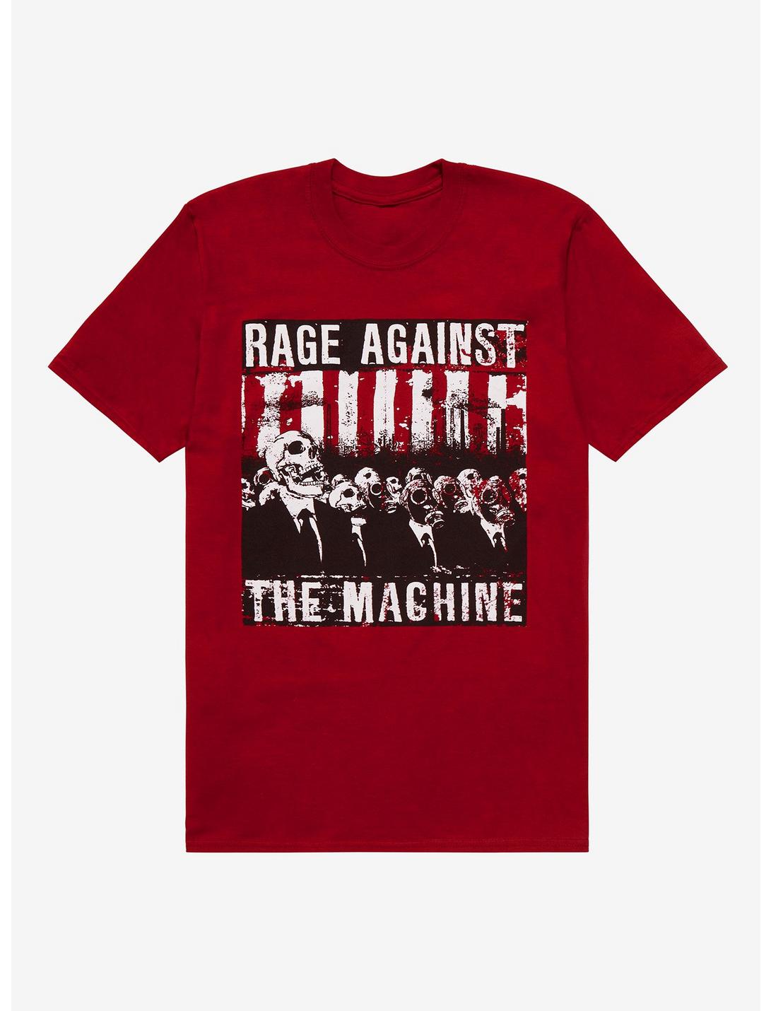 Rage Against The Machine Choir Of Skulls T-Shirt, RED, hi-res