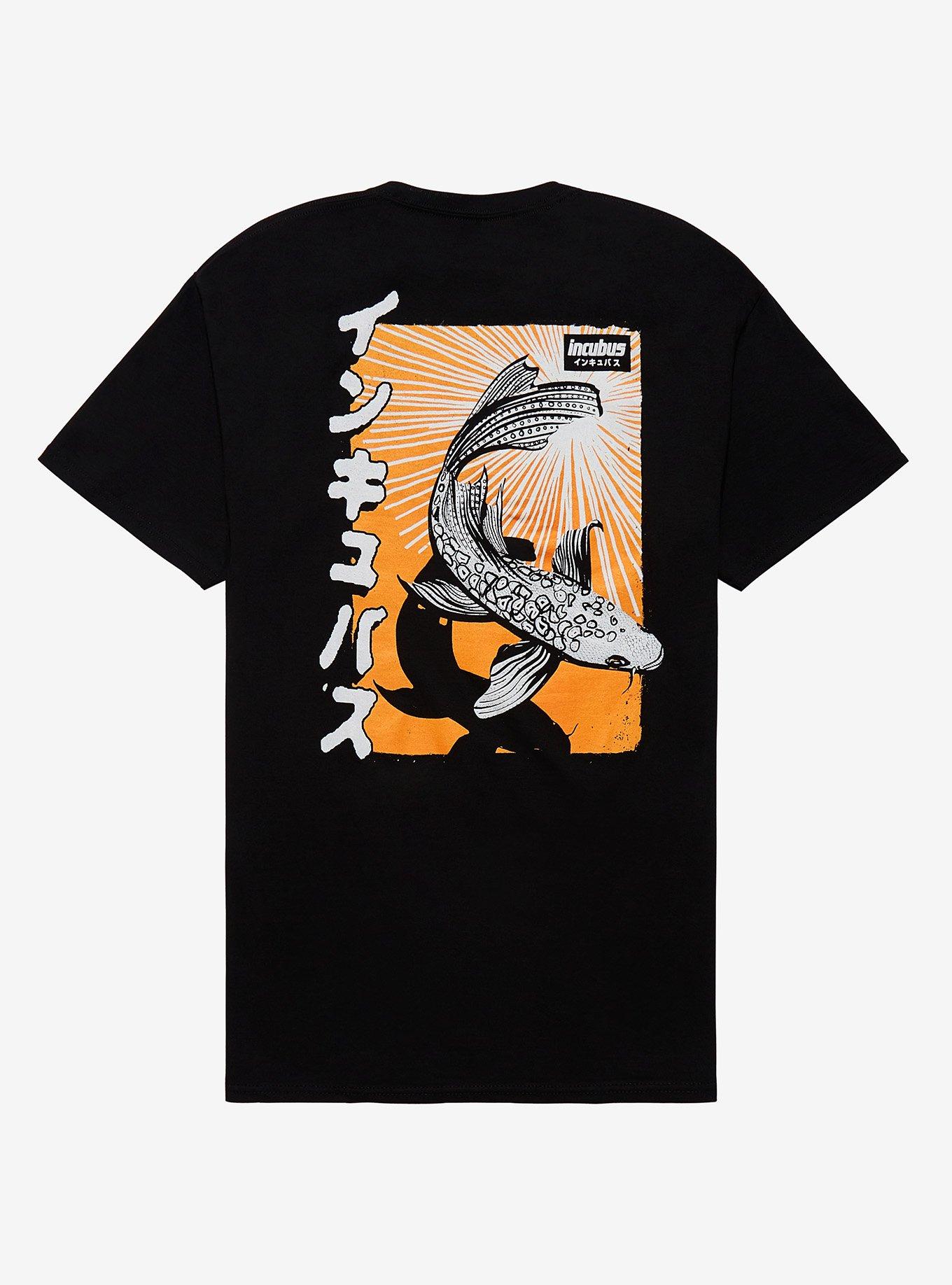 Incubus Koi Fish T-Shirt, BLACK, hi-res