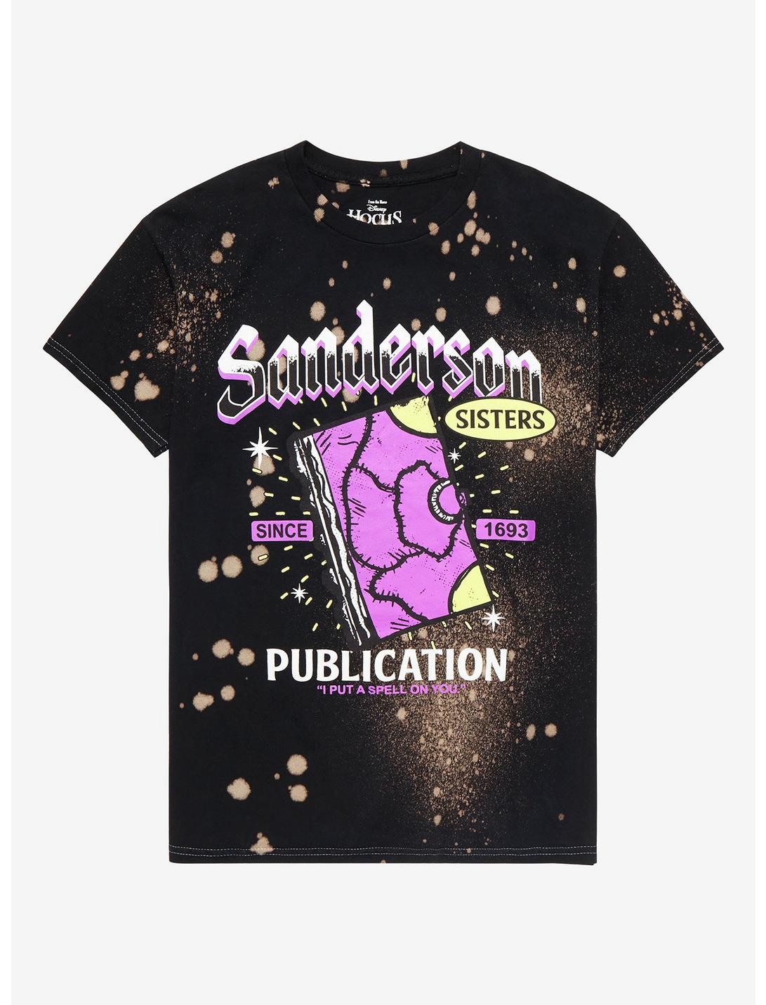 Disney Hocus Pocus Sanderson Sisters Book T-Shirt - BoxLunch Exclusive, BLACK, hi-res