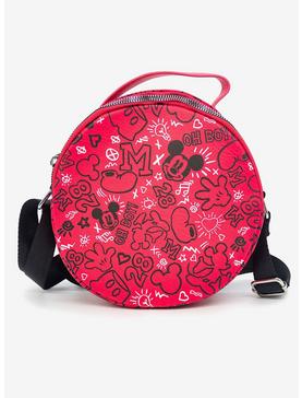 Disney Mickey Mouse Icon Doodles Collage Cross Body Bag, , hi-res