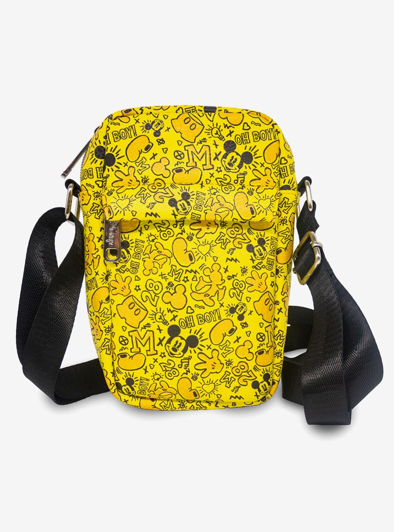 Disney Mickey Mouse Icon Doodles Collage Cross Body Bag, , hi-res