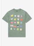 Sanrio Fruits Hello Kitty & Friends Group T-Shirt - BoxLunch Exclusive, PIGMENT DYE, hi-res