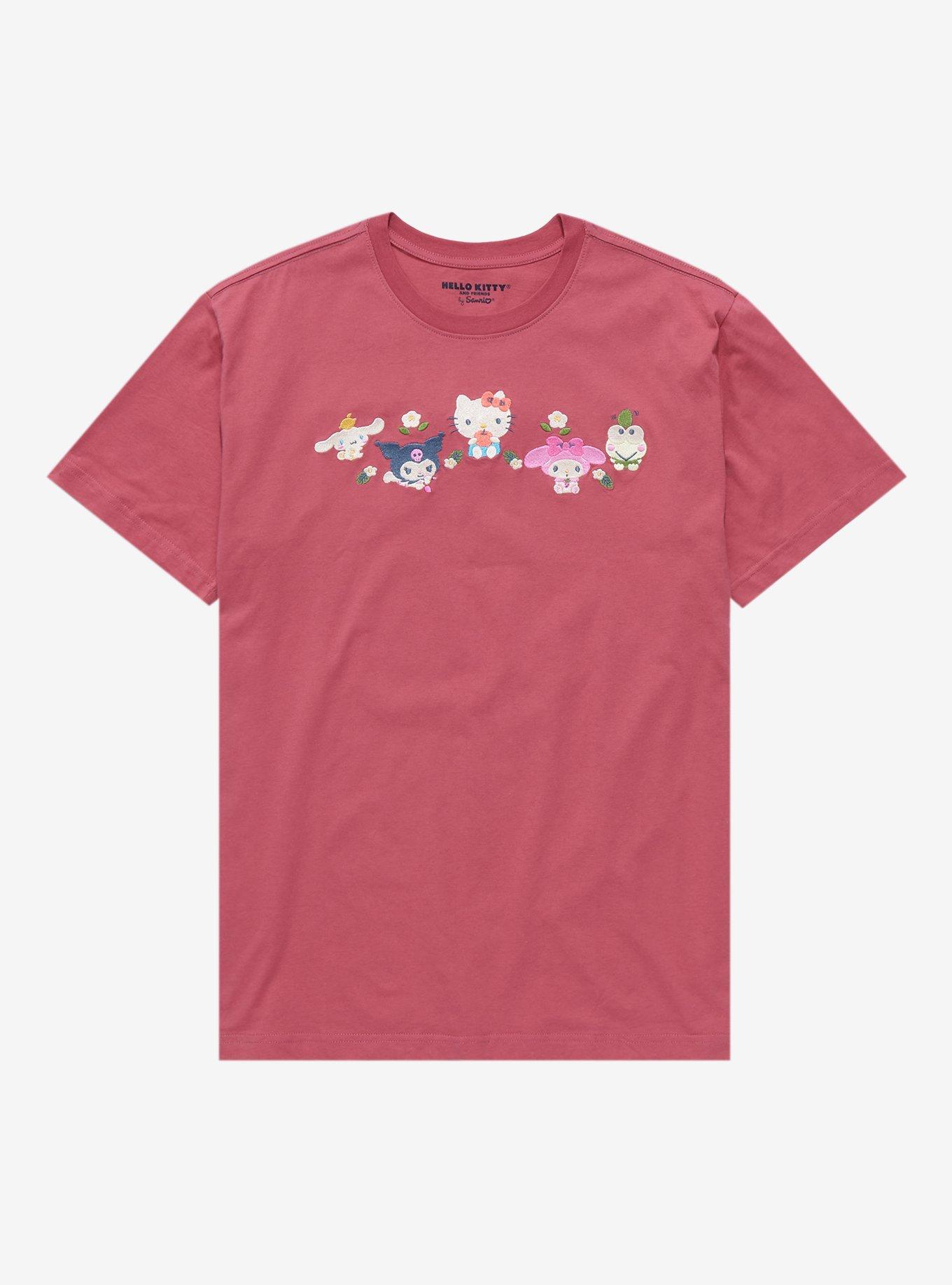 Sanrio Fruits Group Shot T-Shirt - BoxLunch Exclusive, PIGMENT DYE, hi-res