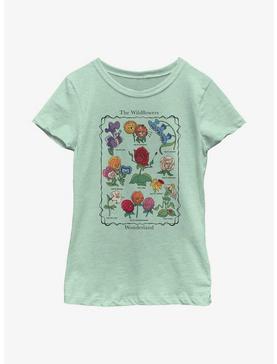 Disney Alice In Wonderland Alice Flowers Youth Girls T-Shirt, , hi-res