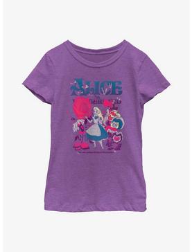Disney Alice In Wonderland Technicolor Wonderland Youth Girls T-Shirt, , hi-res