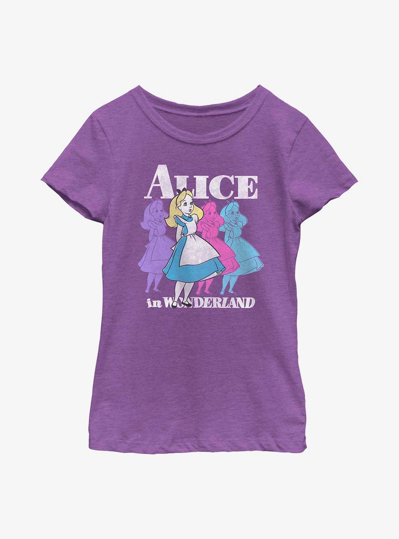 Disney Alice In Wonderland Trippy Alice Youth Girls T-Shirt, , hi-res