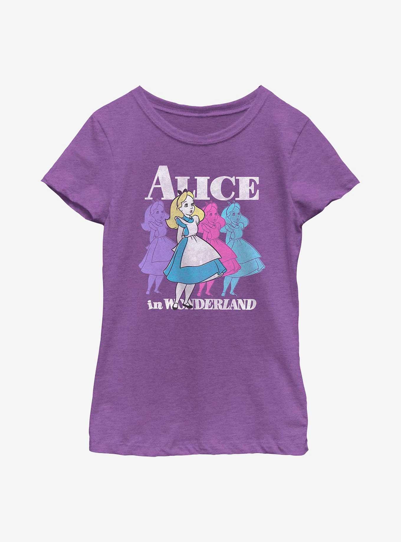 Disney Alice In Wonderland Trippy Alice Youth Girls T-Shirt, , hi-res