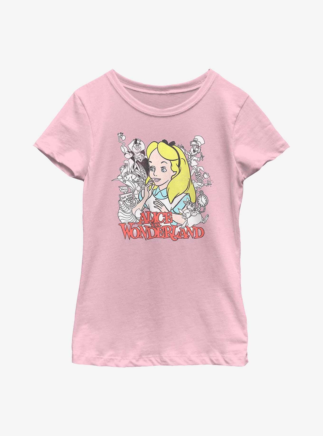 Disney Alice In Wonderland Wonderland Group Youth Girls T-Shirt, , hi-res