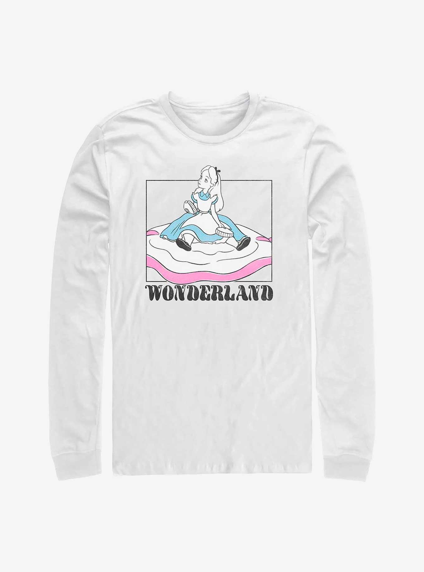 Disney Alice In Wonderland Soft Pop Wonderland Long-Sleeve T-Shirt, WHITE, hi-res