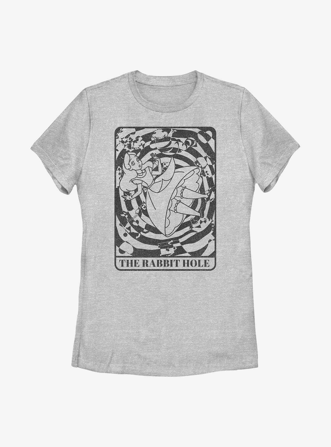 Disney Alice In Wonderland Rabbit Hold Card Womens T-Shirt, , hi-res