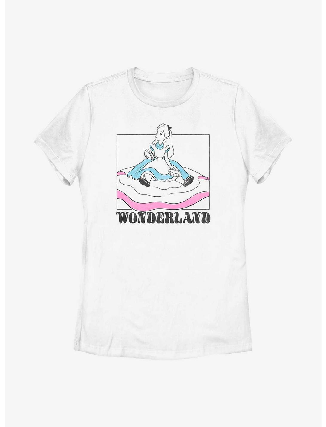 Disney Alice In Wonderland Soft Pop Wonderland Womens T-Shirt, WHITE, hi-res