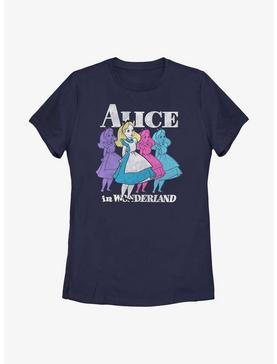 Disney Alice In Wonderland Trippy Alice Womens T-Shirt, , hi-res