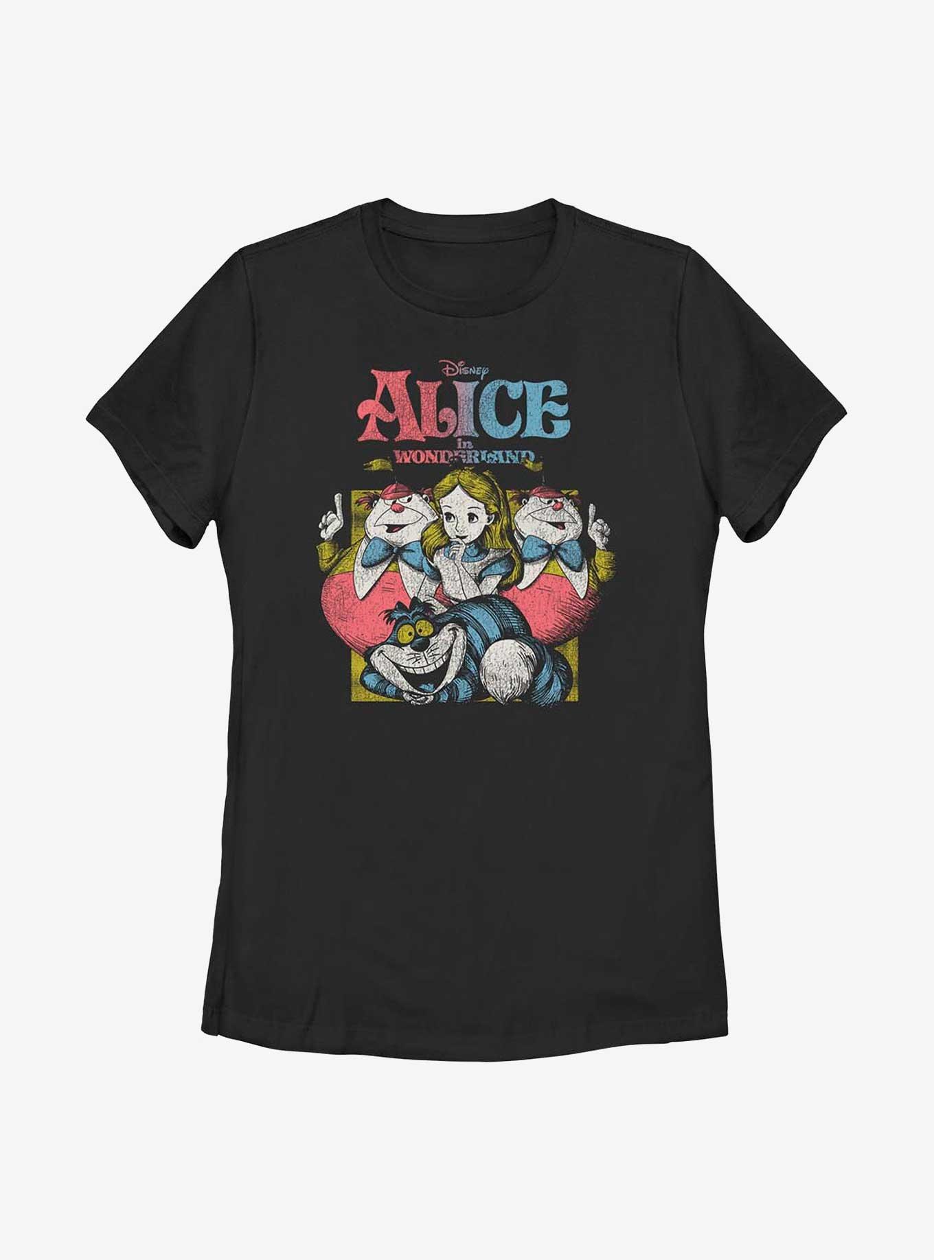 Disney Alice In Wonderland Vintage Alice Womens T-Shirt
