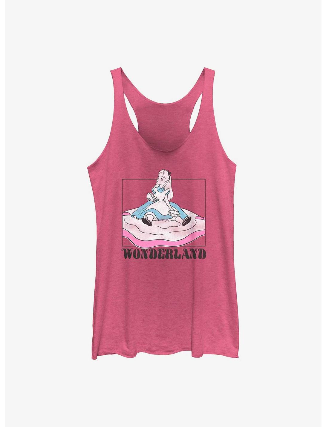 Disney Alice In Wonderland Soft Pop Wonderland Womens Tank Top, PINK HTR, hi-res