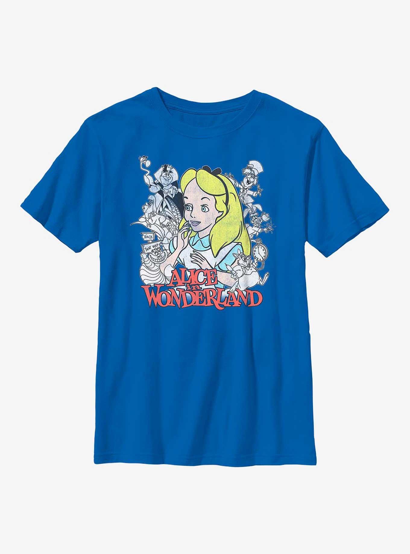 Disney Alice In Wonderland Wonderland Group Youth T-Shirt, , hi-res