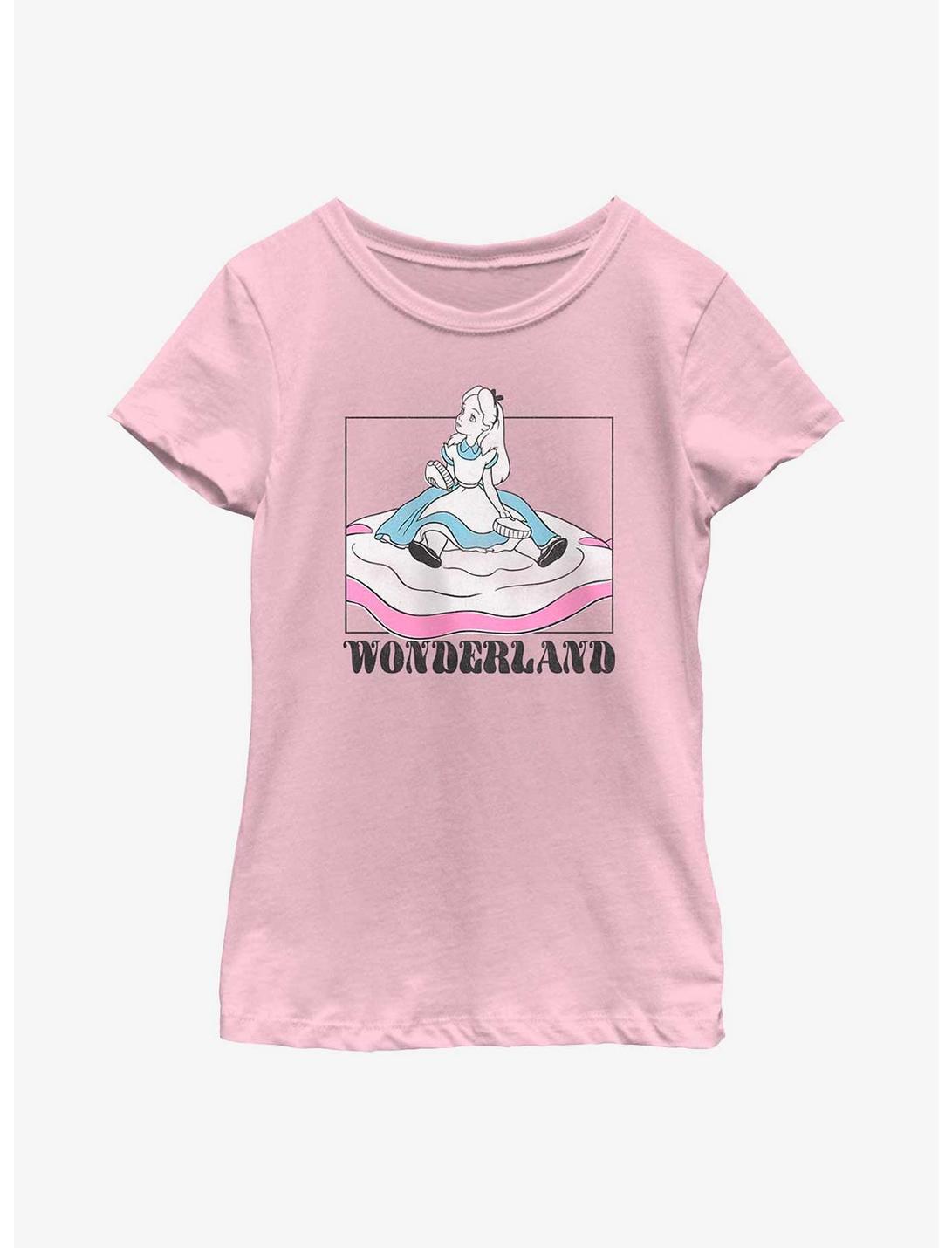 Disney Alice In Wonderland Soft Pop Wonderland Youth Girls T-Shirt, PINK, hi-res