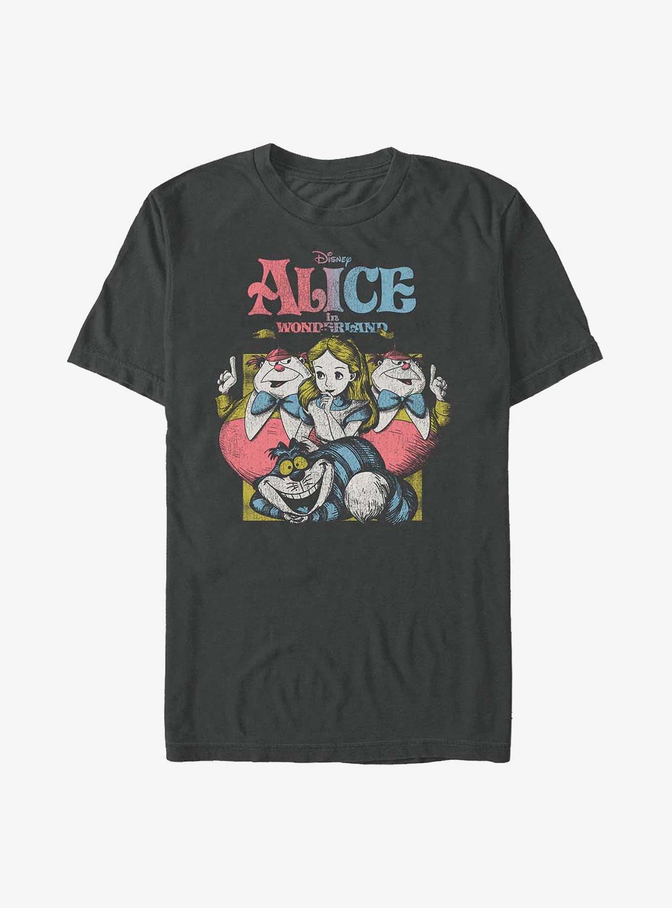 Disney Alice In Wonderland Vintage Alice T-Shirt, CHARCOAL, hi-res