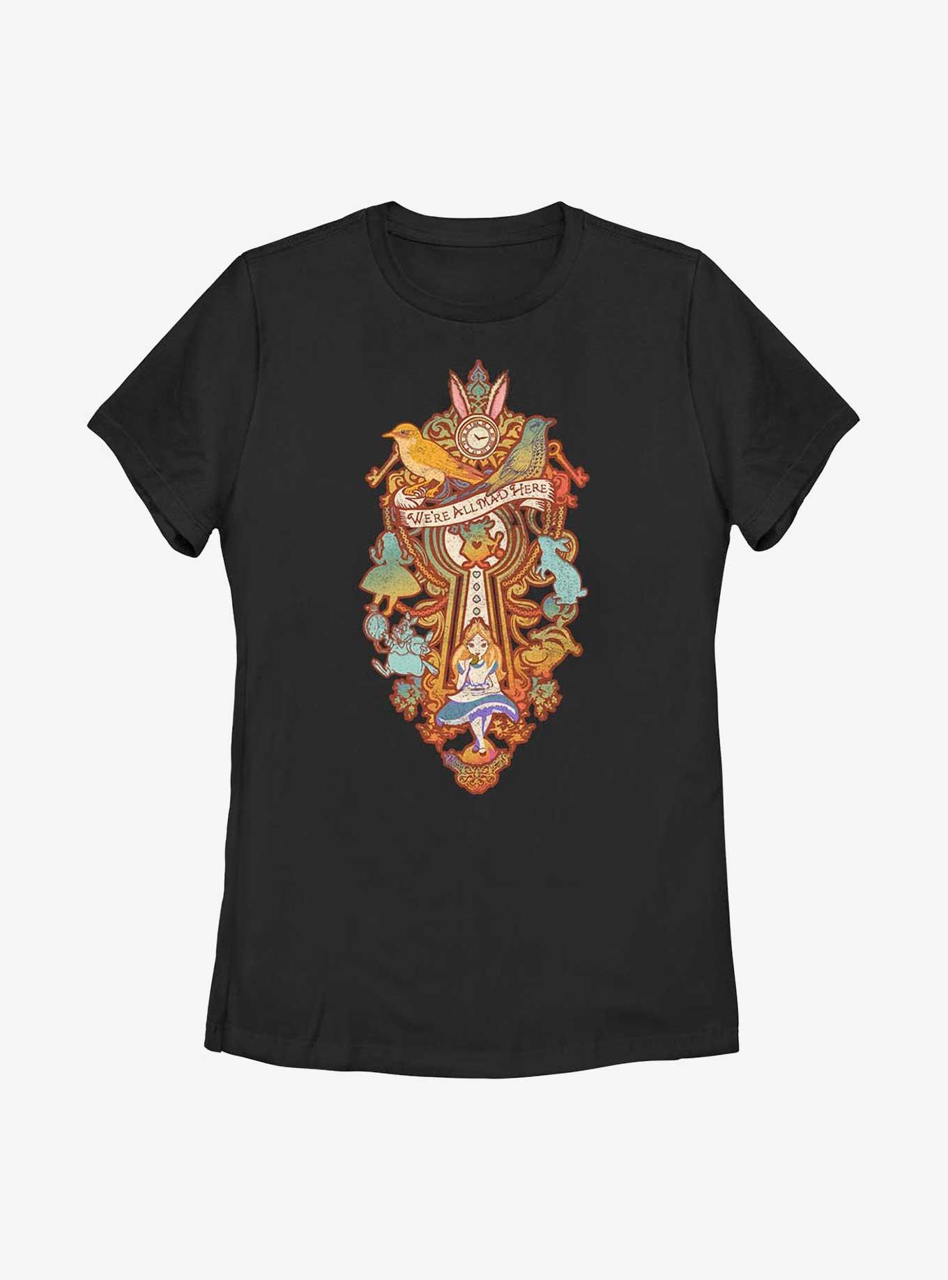 Disney Alice In Wonderland Madness Womens T-Shirt, BLACK, hi-res