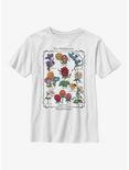 Disney Alice In Wonderland Alice Flowers Youth T-Shirt, WHITE, hi-res