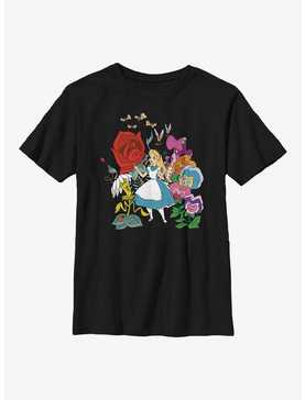 Disney Alice In Wonderland Flower Afternoon Youth T-Shirt, , hi-res