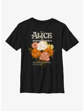 Disney Alice In Wonderland Flower Bouquet Youth T-Shirt, , hi-res