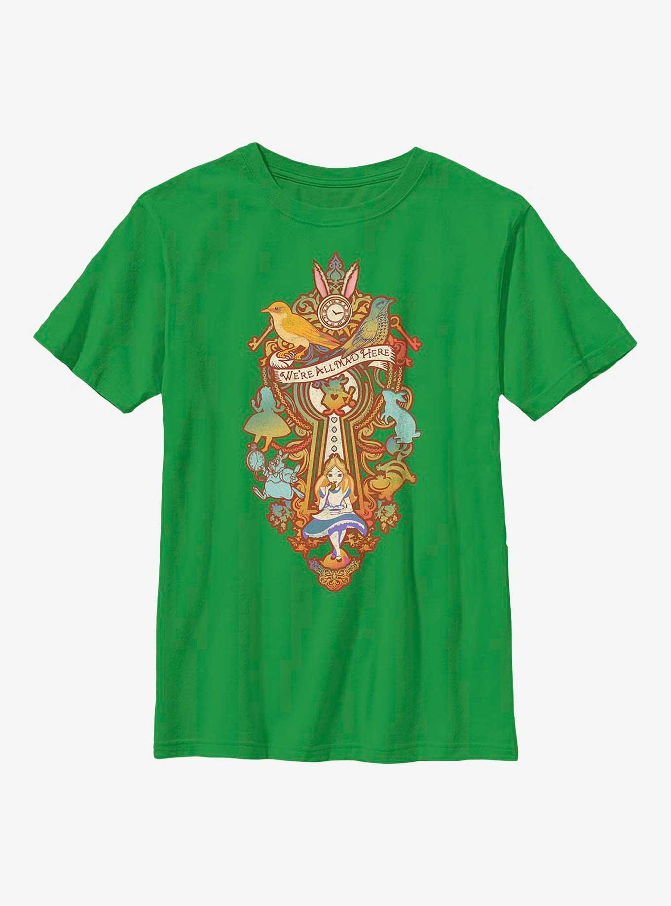 Disney Alice In Wonderland Madness Youth T-Shirt, KELLY, hi-res view 1