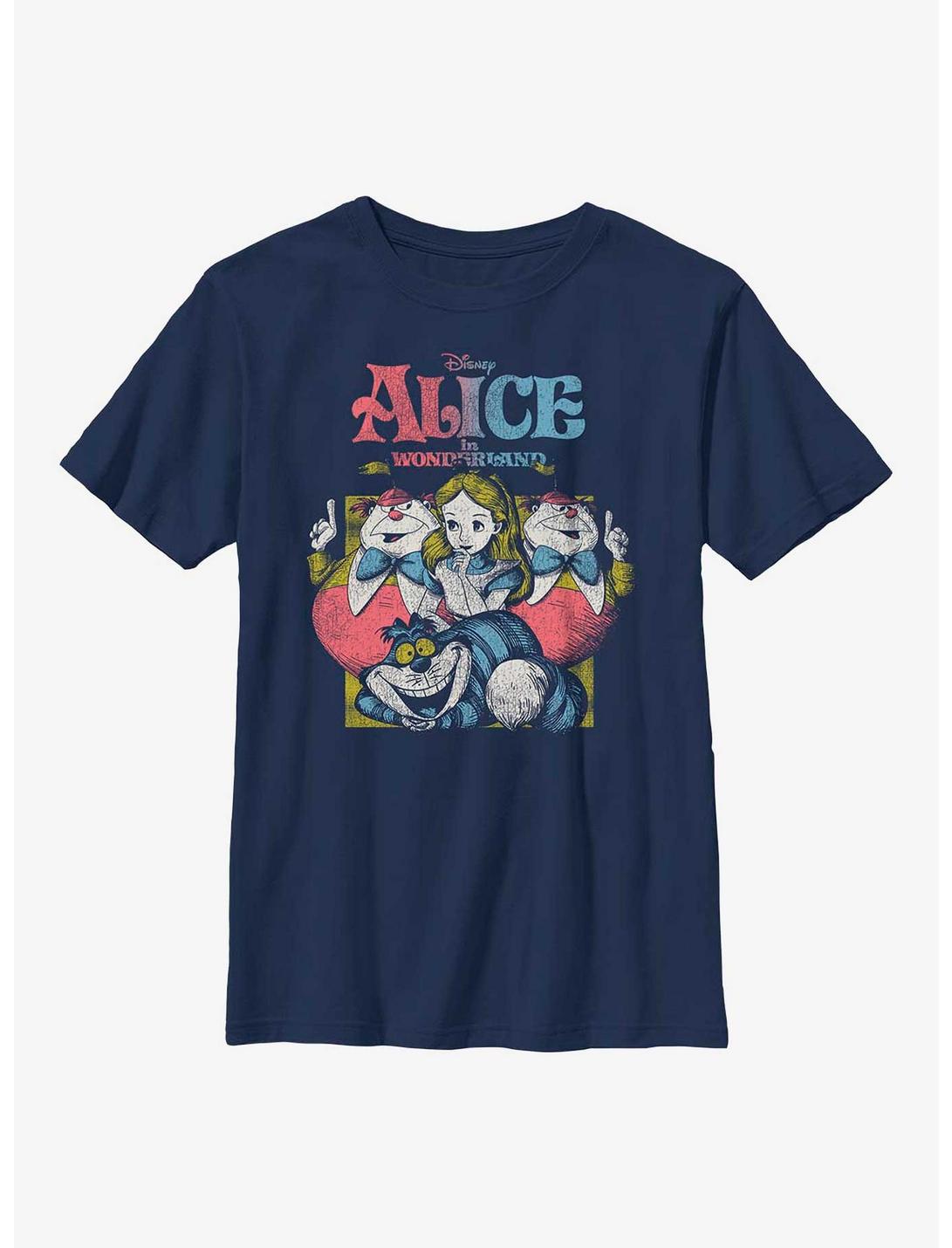 Disney Alice In Wonderland Vintage Alice Youth T-Shirt, NAVY, hi-res