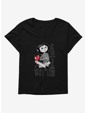 Coraline Cute as a Button Womens T-Shirt Plus Size, , hi-res