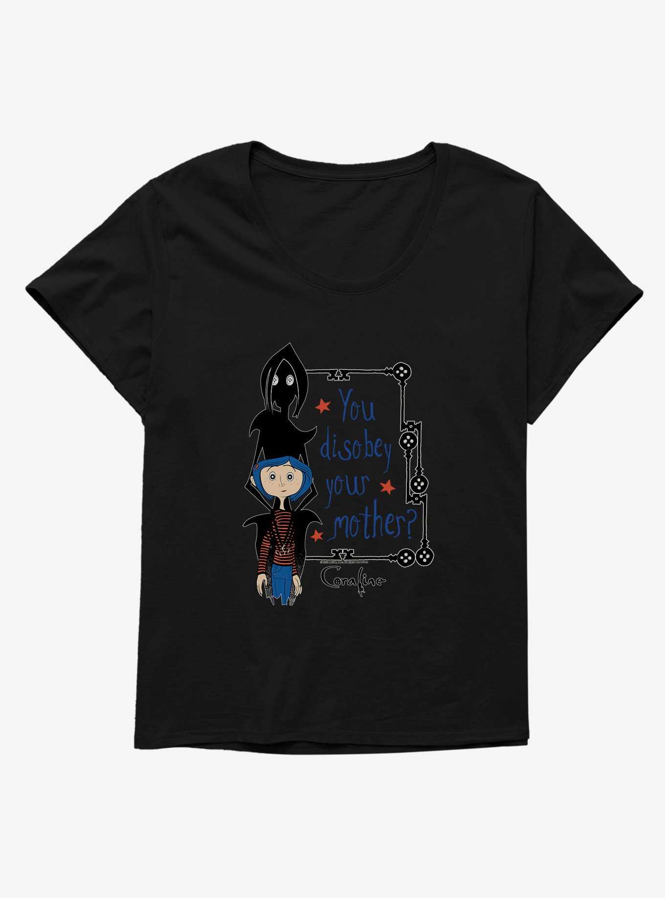 Coraline Disobey Mother Womens T-Shirt Plus Size, , hi-res