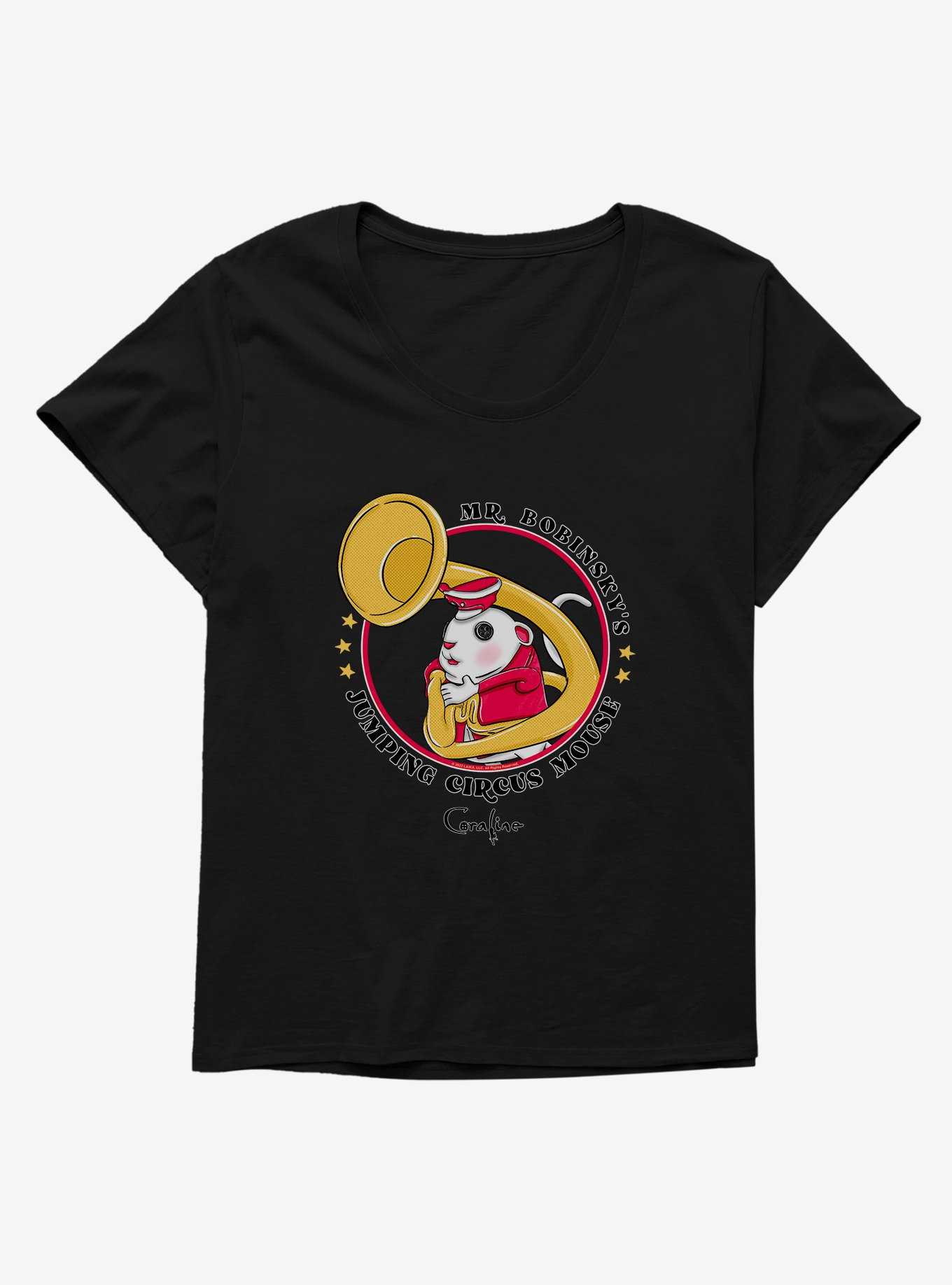 Coraline Jumping Circus Mouse Womens T-Shirt Plus Size, , hi-res