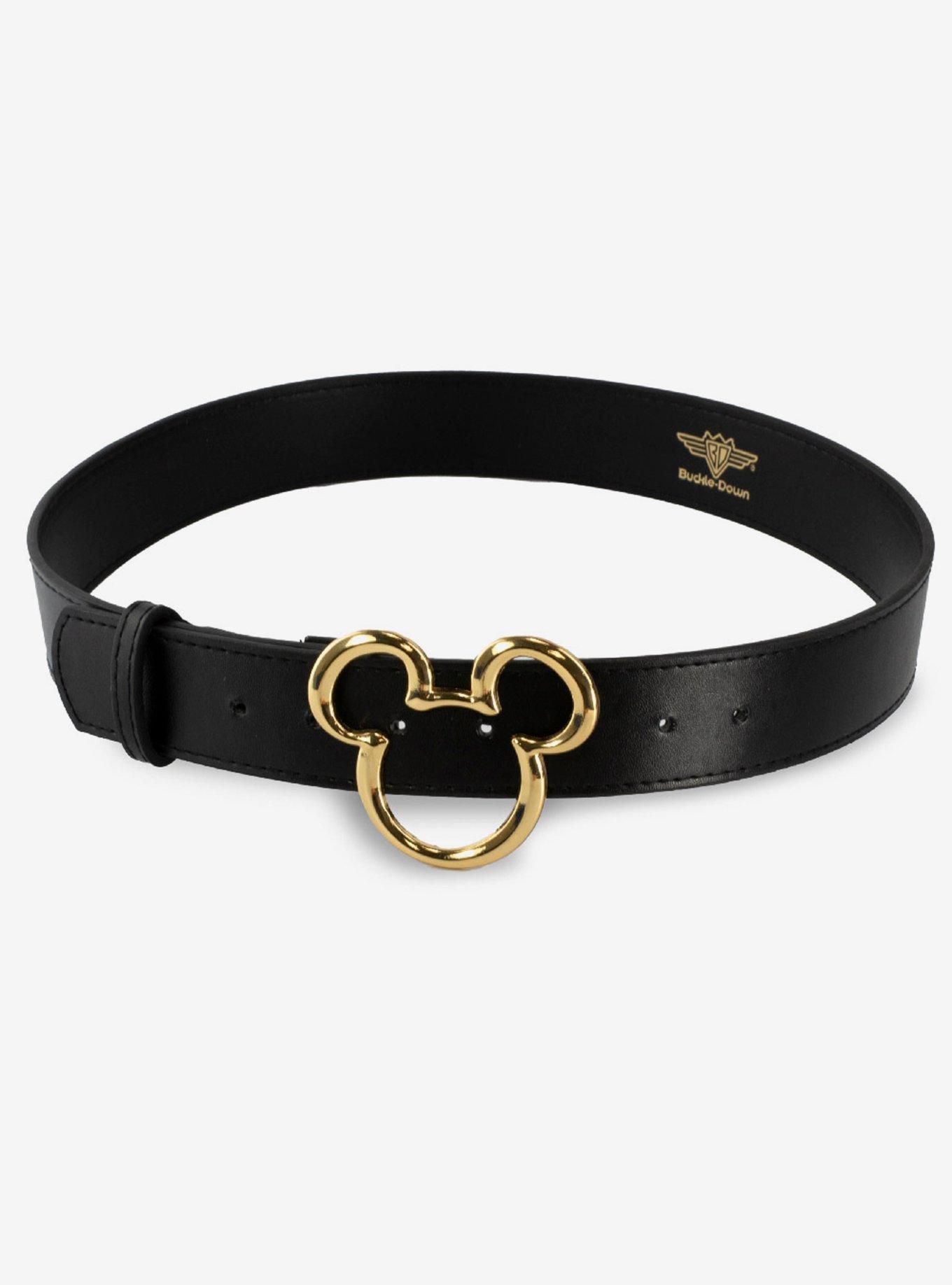 Disney Mickey Mouse Mickey Ears Gold Cast Buckle Belt, , hi-res