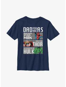Marvel Dad Hero Qualities Youth T-Shirt, , hi-res