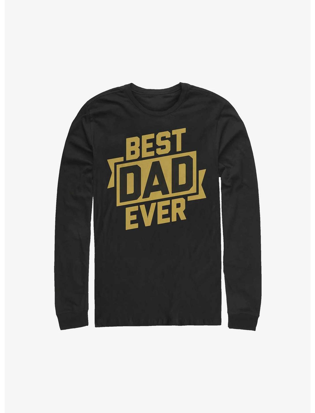 Best Dad Ever Long-Sleeve T-Shirt, BLACK, hi-res