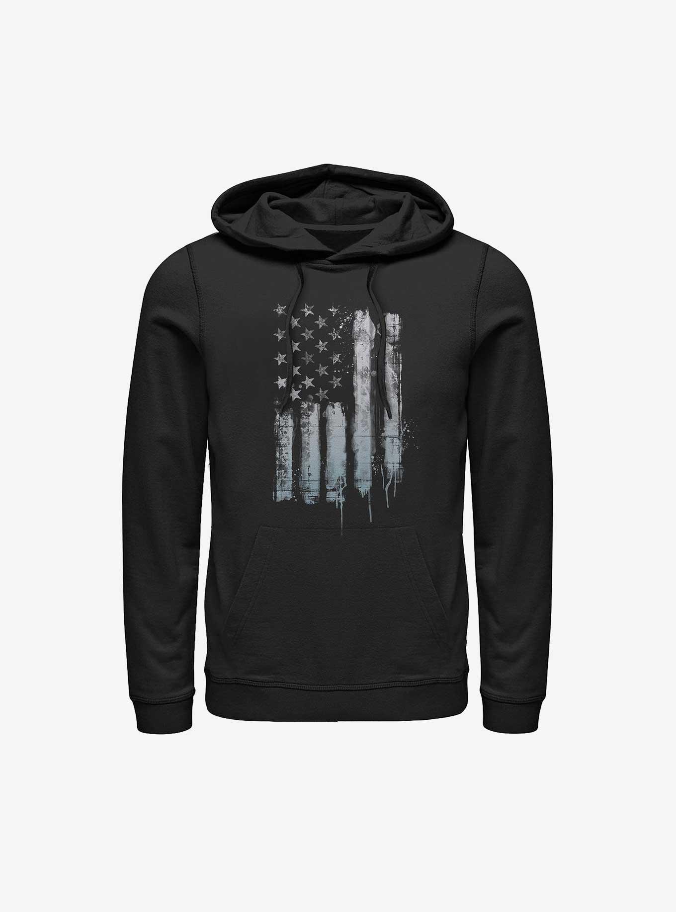 Rustic American Flag Long-Sleeve T-Shirt, , hi-res