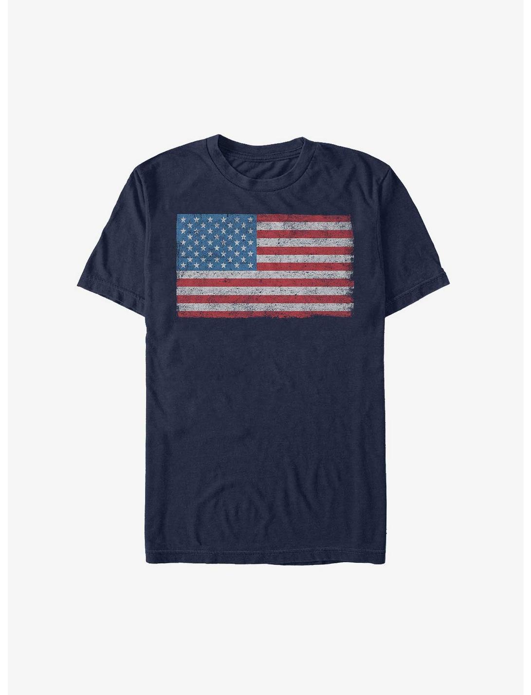 American Flag T-Shirt, NAVY, hi-res