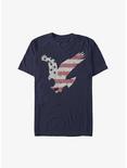 American Flag Eagle T-Shirt, NAVY, hi-res