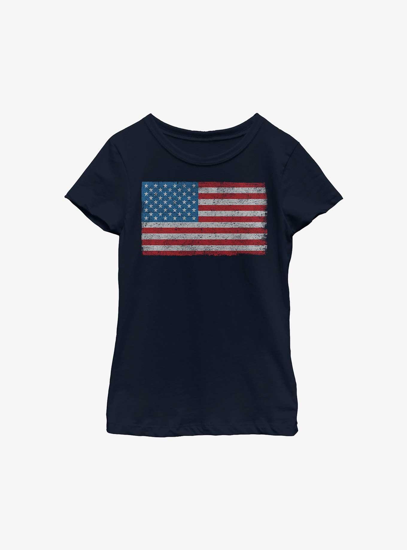 American Flag Youth Girls T-Shirt, , hi-res