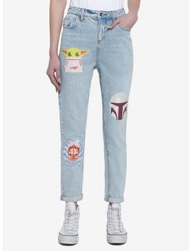 Her Universe Star Wars The Mandalorian Faces Mom Jeans, , hi-res