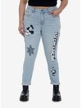 Disney Mickey Mouse Steamboat Willie Mom Jeans Plus Size, MULTI, hi-res