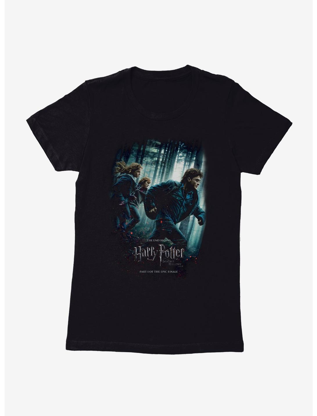 Harry Potter Deathly Hallows Part 1 Womens T-Shirt, BLACK, hi-res